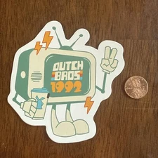 DUTCH Bros STICKER Florida GRAND Opening EXCLUSIVE 1992 TV Peace COFFEE
