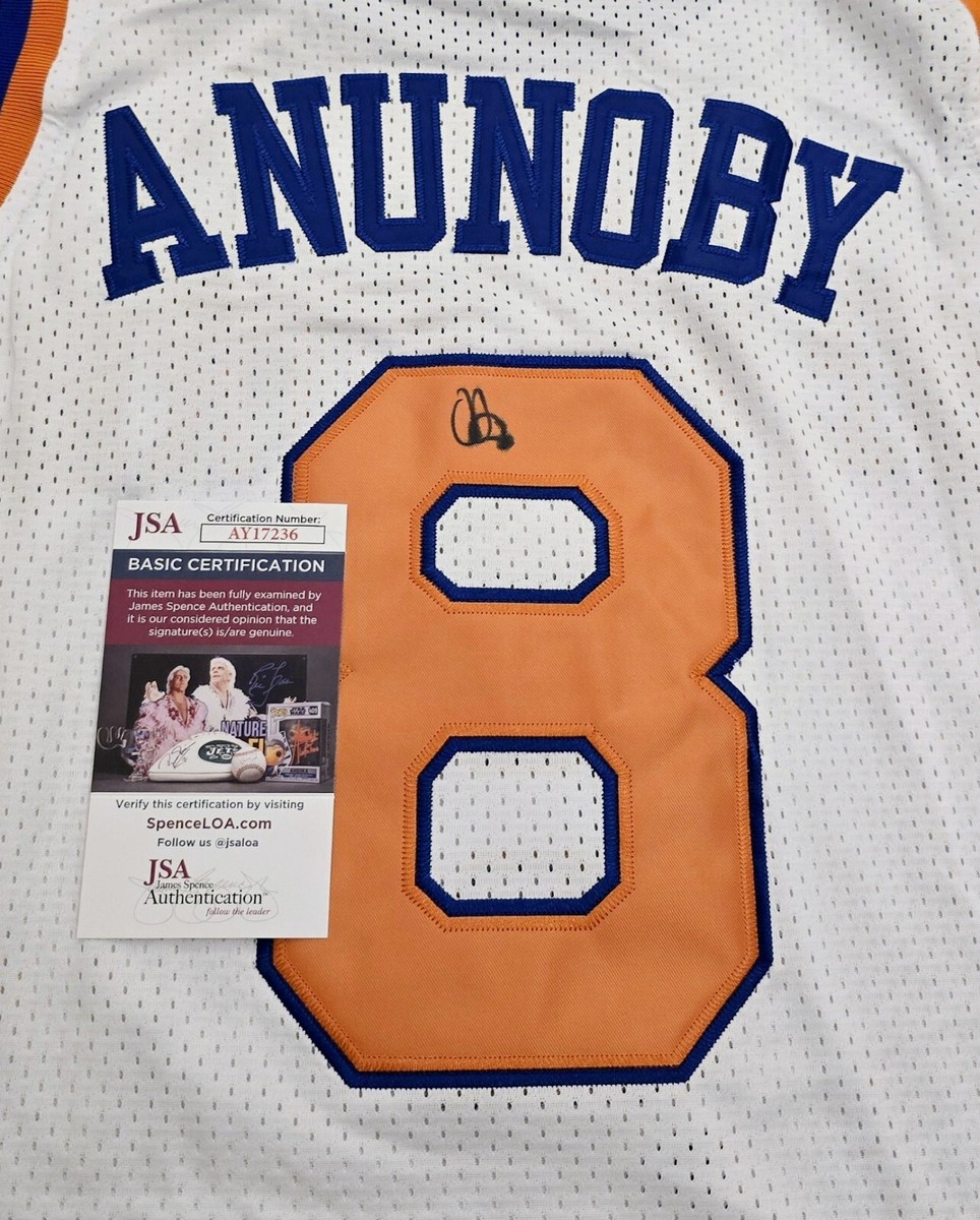 OG Anunoby Signed New York Knicks Mitchell N Ness Hardwood Classic
