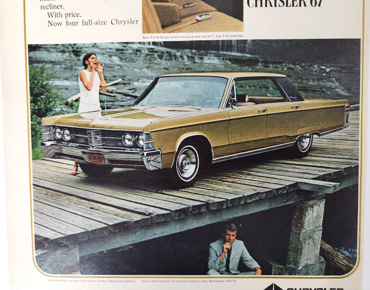 New Yorker Vintage 1967 Car Ad Chrysler Motors Magazine Print | eBay