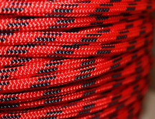 STOCK 18 MT CIMA SCOTTA DRIZZA ø 8 Mm ROSSO COLOR BARCA VELA CORDA TRAINO ROCCIA