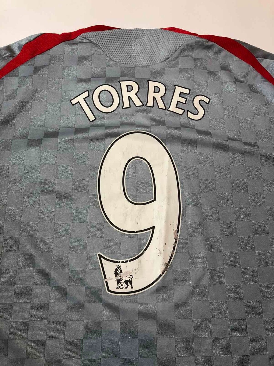 Adidas Liverpool FC 2008-2009 Away Shirt, Torres #9, Size Xl