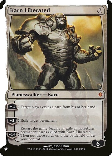 1x] Karn Liberated Near Mint, English Ultimate Masters MTG Magic 