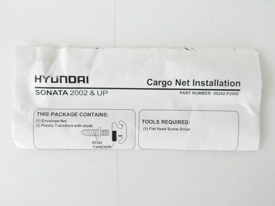 Red de carga organizadora de malla estilo sobre maletero trasero para HYUNDAI SONATA 1999-2005 Foto 3 de 4