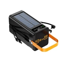 120W Solar Power Bank Charger Portable Charger USB 70000mAh LED For Cell Phone