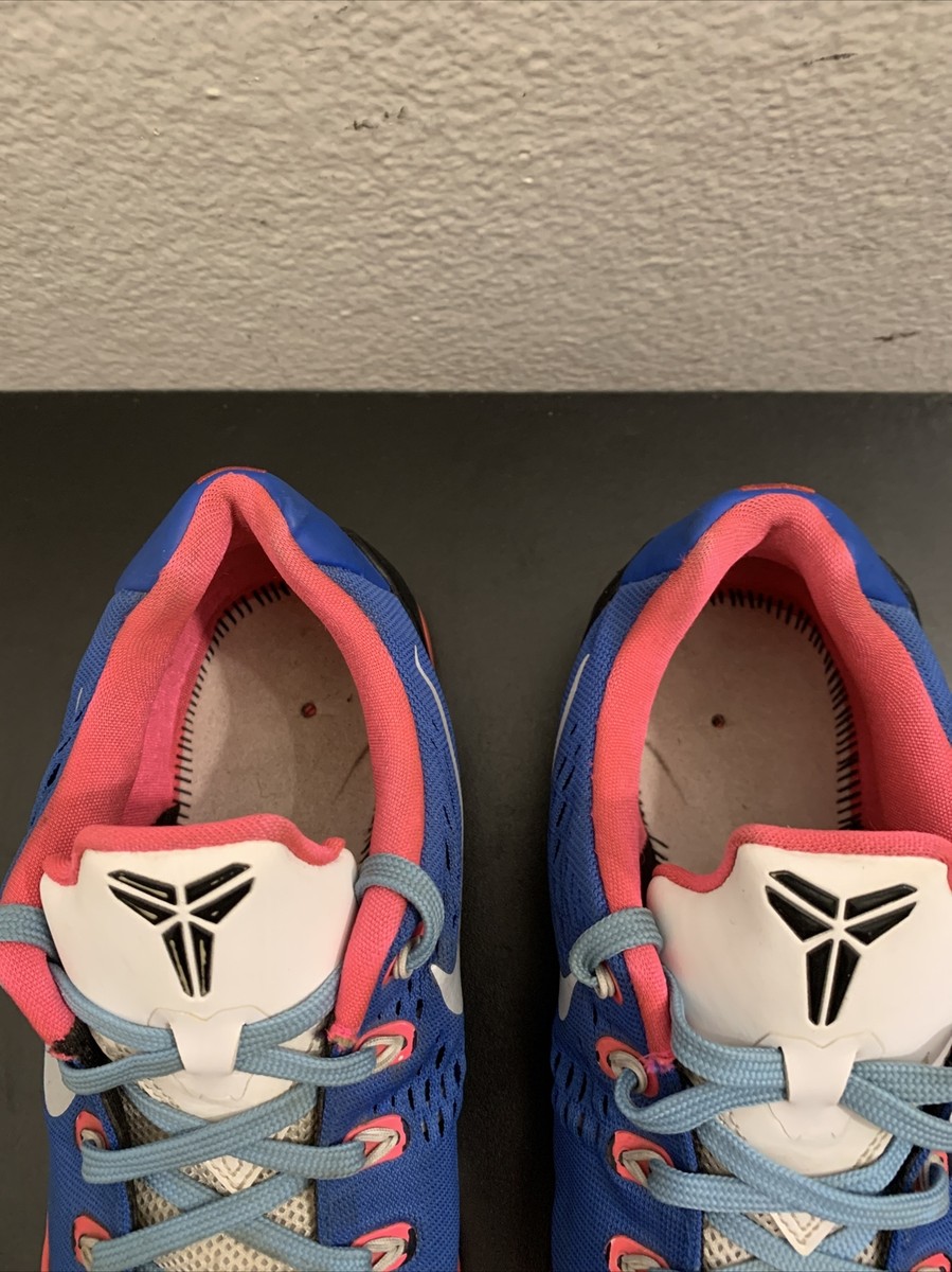 Nike Kobe 9 IX Low Blue Hyper Pink Basketball Shoes 653593-600