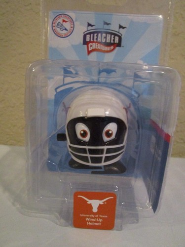 TEXAS LONGHORNS WIND-UP HELMET BLEACHER CREATURES NIP