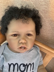 cute reborn baby dolls black