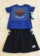 New Balance Toddler Boys 2-Pc Short Set Basketball Champs Size 12 Months