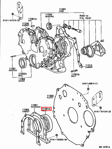 Genuine Toyota LandCruiser HJ61 12HT 4.0 Diesel Rear Main Oil Crankshaft Seal - Picture 5 of 13