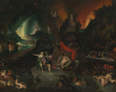 Aeneas and the Sibyl in the Underworld | Jan Brueghel the Younger | 1630 Print