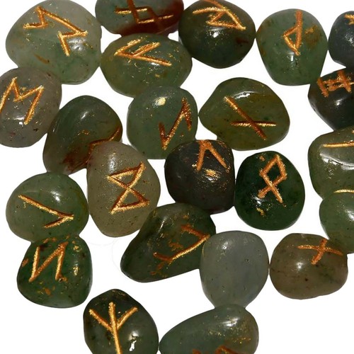 Tumble Gemstones Alphabets Symbol Natural Multi Rune Set Reiki Healing Therapy - Picture 14 of 48