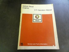 Detroit Diesel V-71 Engines Operators Manual 6se323 573 Detroit Diesel V-71 Engines Operators Manual 6se323 573