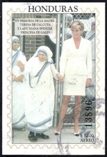 HONDURAS HB 53 1997 Mère Teresa De Calcutta Et Lady Diana Spencer Usagés