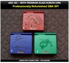 Nintendo Game Boy Advance GBA SP System AGS 101 Brighter Screen Pick Design