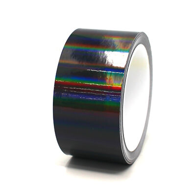10m Zierstreifen 30mm Hologramm Schwarz Auto Motorrad Dekorstreifen Folie