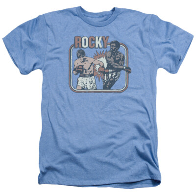 ROCKY BIG FIGHT Licensed Adult Men's Heather Tee Shirt SM-3XL