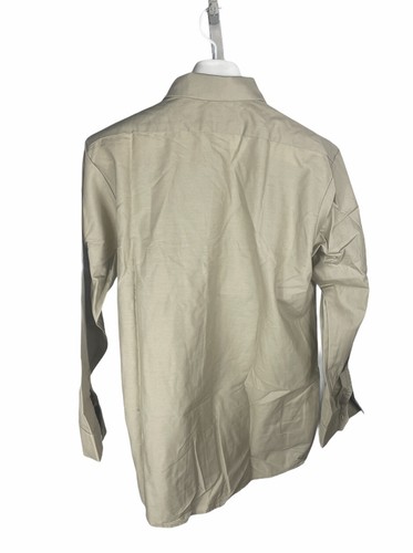 New Vintage Red Kap Tan Size L Long Sleeve Button Up Free US Shipping - Picture 2 of 3