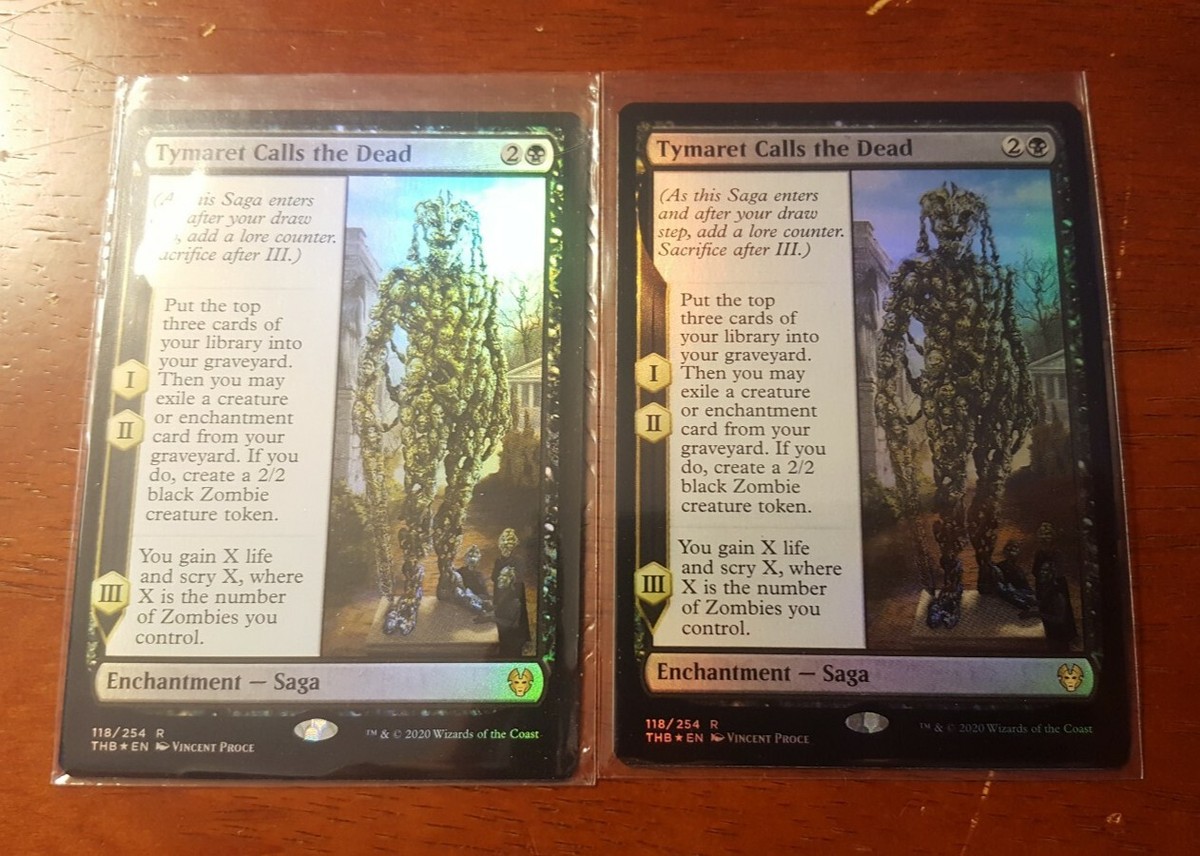 Tymaret Calls the Dead 2x FOIL THB MTG Theros Beyond Death Rare MINT black Tymaret Calls the Dead 2x FOIL THB MTG Theros Beyond Death Rare MINT black