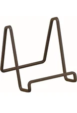 TRIPAR SS-TRI-50203 3.64 Inch Mahogany Metal Square Wire Stand