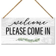 Welcome Sign For Front Door Porch Home Office Welcome Hello Sign Decor For Wall
