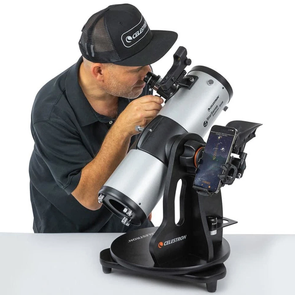 Celestron StarSense Explorer 114mm Smartphone Enabled Table Dobsonian Telescope - Image 4 of 4