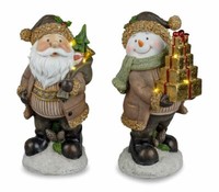 Formano Weihnachtsfiguren Mit Led-Licht + Timer 27Cm Aus Kunststein 747099