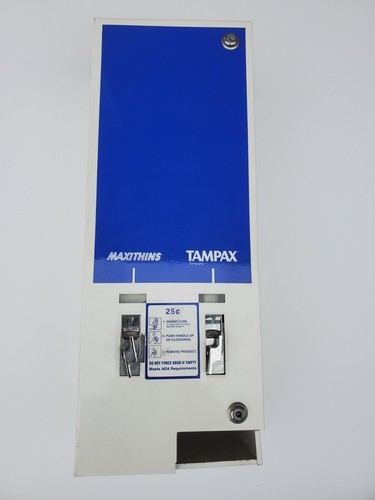 Vintage Feminine Napkins Tampax Vending Machine, Hospital Speciality Needs Lock