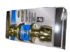 Defiant Door Knob Bed and Bath Polished Brass New
