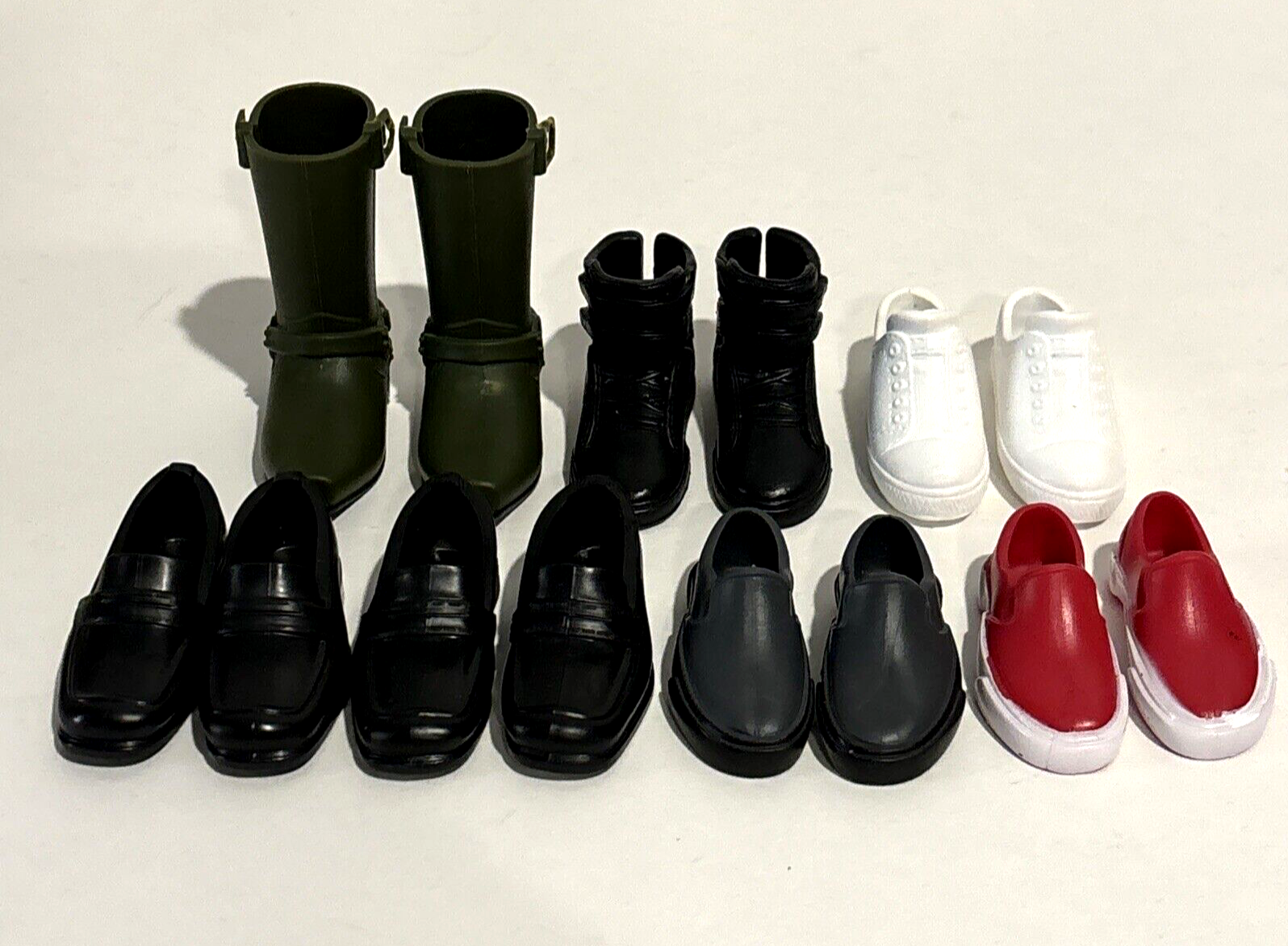 Barbie Ken bambola tennis scarpe casual mocassini stringati lotto 7 paia moda ottime condizioni