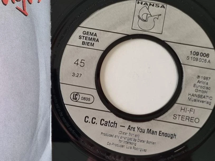 C.C. Catch - Are You Man Enough 7'' Vinyl Germany - Image 3 of 4
