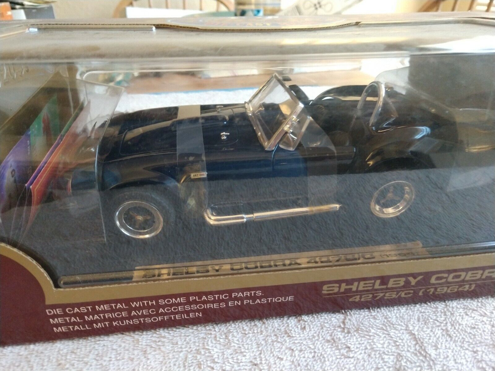 1964 Shelby Cobra 427 S/C Black 1/18” Scale Die-Cast by Road Legends 
