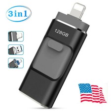 USB 3.0 iFLASH DRIVE MEMORY STICK U DISK OTG FOR iPHONE 14 13 12 iPAD