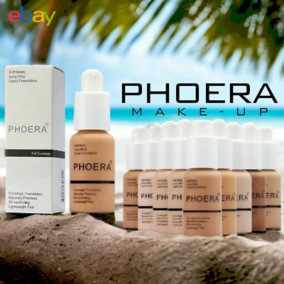 PHOERA® Liquid Matte Flawless Long Lasting Full Coverage Foundation Concealer UK