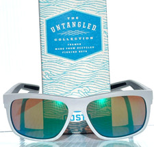 Costa BAFFIN Untangled Net Light Grey POLARIZED Green Mirror 580G GLASS 9030-06