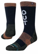 Stance Adult Blue Crew Wool Trip Out Cody Hudson Boot Adventure Socks Sz M 6-8.5