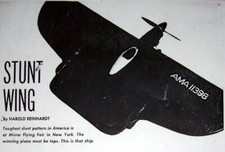 FLYING WING STUNT PLAN CONSTRUCTION ARTICLE Reinhardt's 47" UC Model Airplane