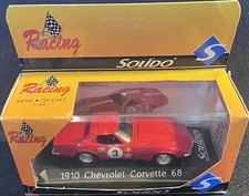SOLIDO 1968 CHEVROLET Red CORVETTE #1910 Diecast Car - New in Box MADE IN FRANCE