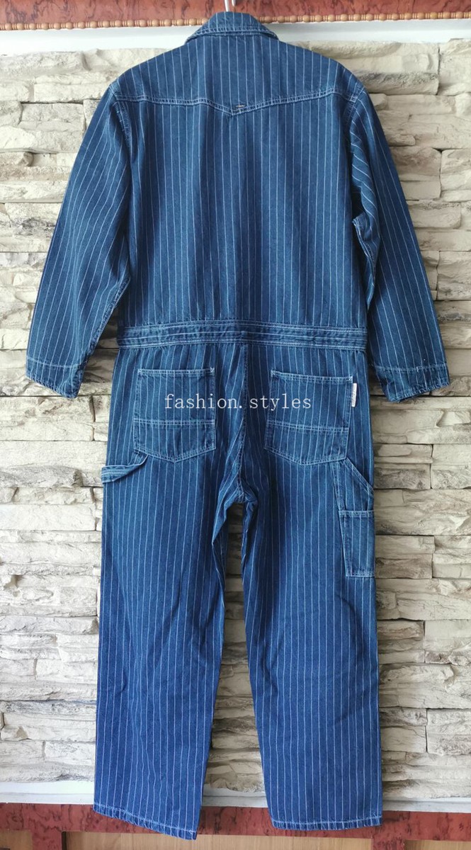 Men's LOT 951 Stripe Denim Coverall Jeans Motorcycle