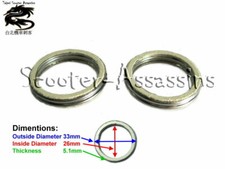 2x EXHAUST GASKET for YAMAHA Neo's 50, BW's 50, Jog 50 , EW YH VINO YE CW 50