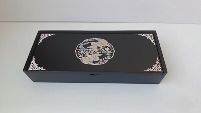 Koreanische traditionelle Design Najeon Lack Schmuckschatulle Federmäppchen K...