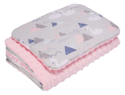 2 PIECE BABY BLANKET PLUS FLAT PILLOW BEDDING SET COT BED MOSES BASKET CRIB PRAM - Picture 15 of 62