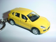 HOT 3D PORSCHE CAYENNE TURBO S CUSTOM KEYCHAIN keyring key YELLOW FUN RMZ city