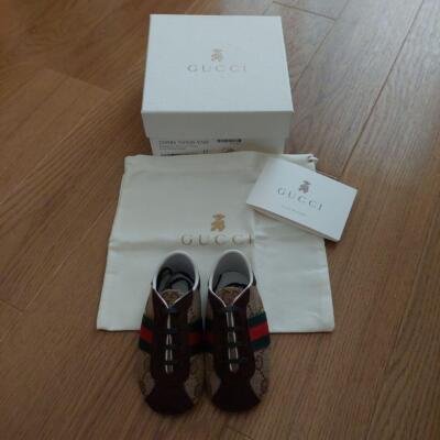 Auth Gucci Baby First Shoes GG Pattern Brown From Japan | eBay