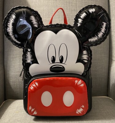 Loungefly Disney Mickey Black and Red Backpack Loungefly Disney Mickey Mouse Balloon Cosplay Mini Backpack  main image 4