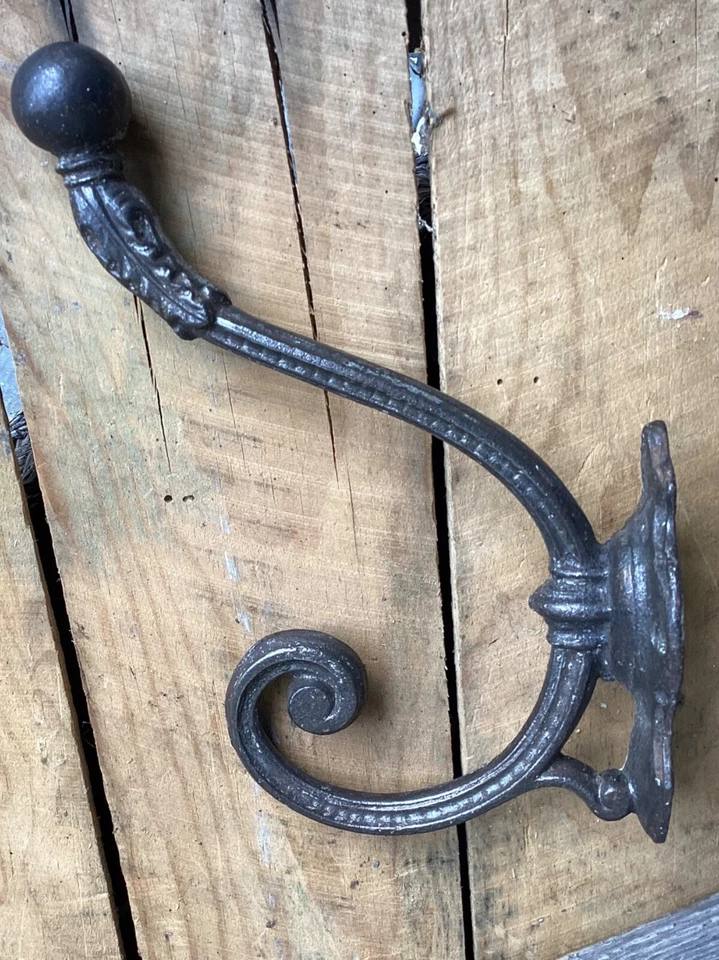 BELLE PATERE ANCIENNE EN FONTE PORTE MANTEAU / CHAPEAU /FIN XIXE RARE - Photo 4/4