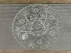Vintage Anchor Hocking, EAPG Star of David, Large 11x4 Clear Glass Serving Bowl