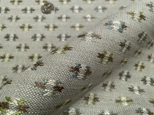 3/4-Yd COLEFAX & FOWLER F4852-01 Denbury Aqua Leaf Woven Fabric $275 Retail - Picture 7 of 13