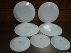 Corelle Garden Sketch Band  Plates Round White Green Gray  7 Pcs. — photo 6
