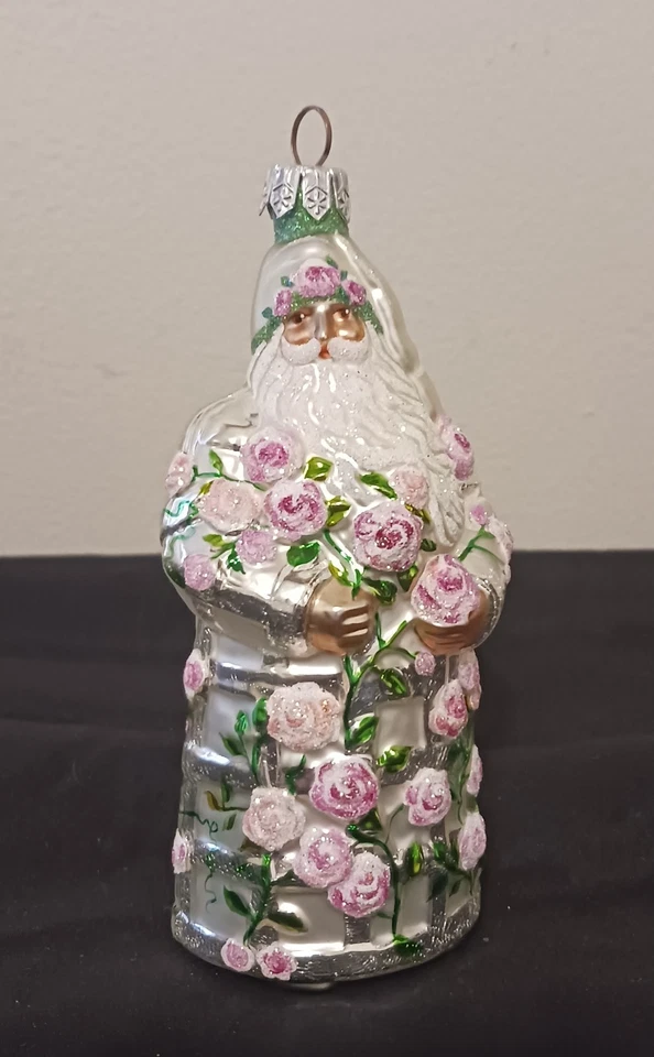 Raro De Colección Patricia Breen Mini Redoute Santa Primavera Rosa Rosas Enrejado Retirado Foto 3 de 4