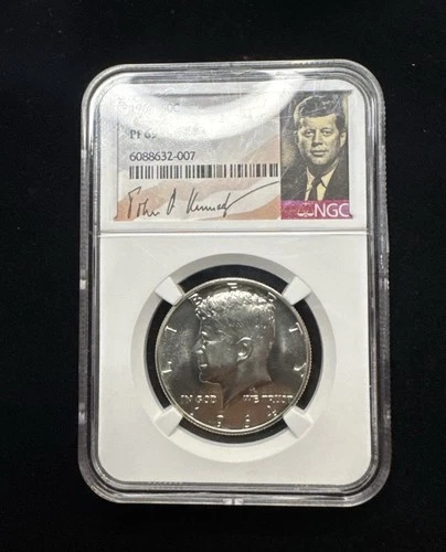 1964 50c Silver Kennedy Half Dollar NGC PF69